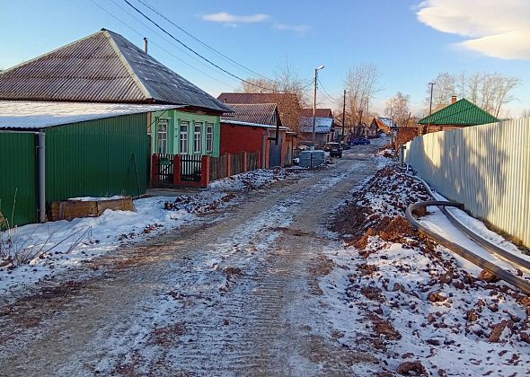 Спустя чуть больше месяца, канаву на улице Первомайской закопали
